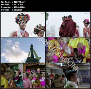 泸沽湖经幡摩梭族成年礼仪式活动晚会载歌载舞高清实拍视频素材