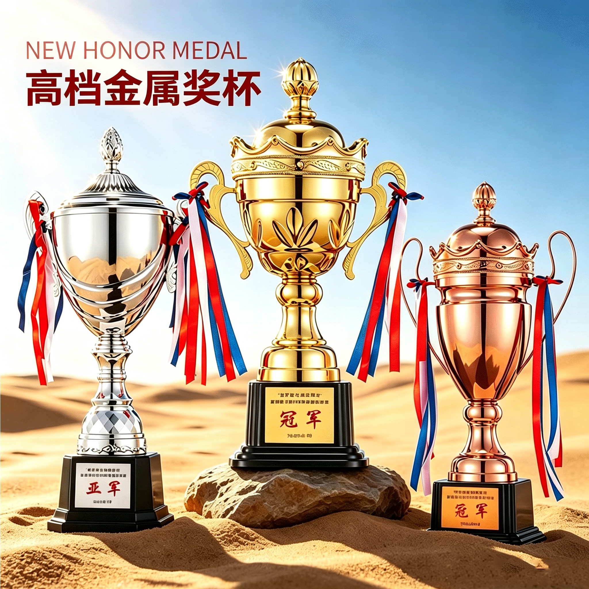 高档金属奖杯定制定做运动会颁奖篮球足球乒乓球台球比赛团队冠军