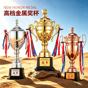 高档金属奖杯定制定做运动会颁奖篮球足球乒乓球台球比赛团队冠军