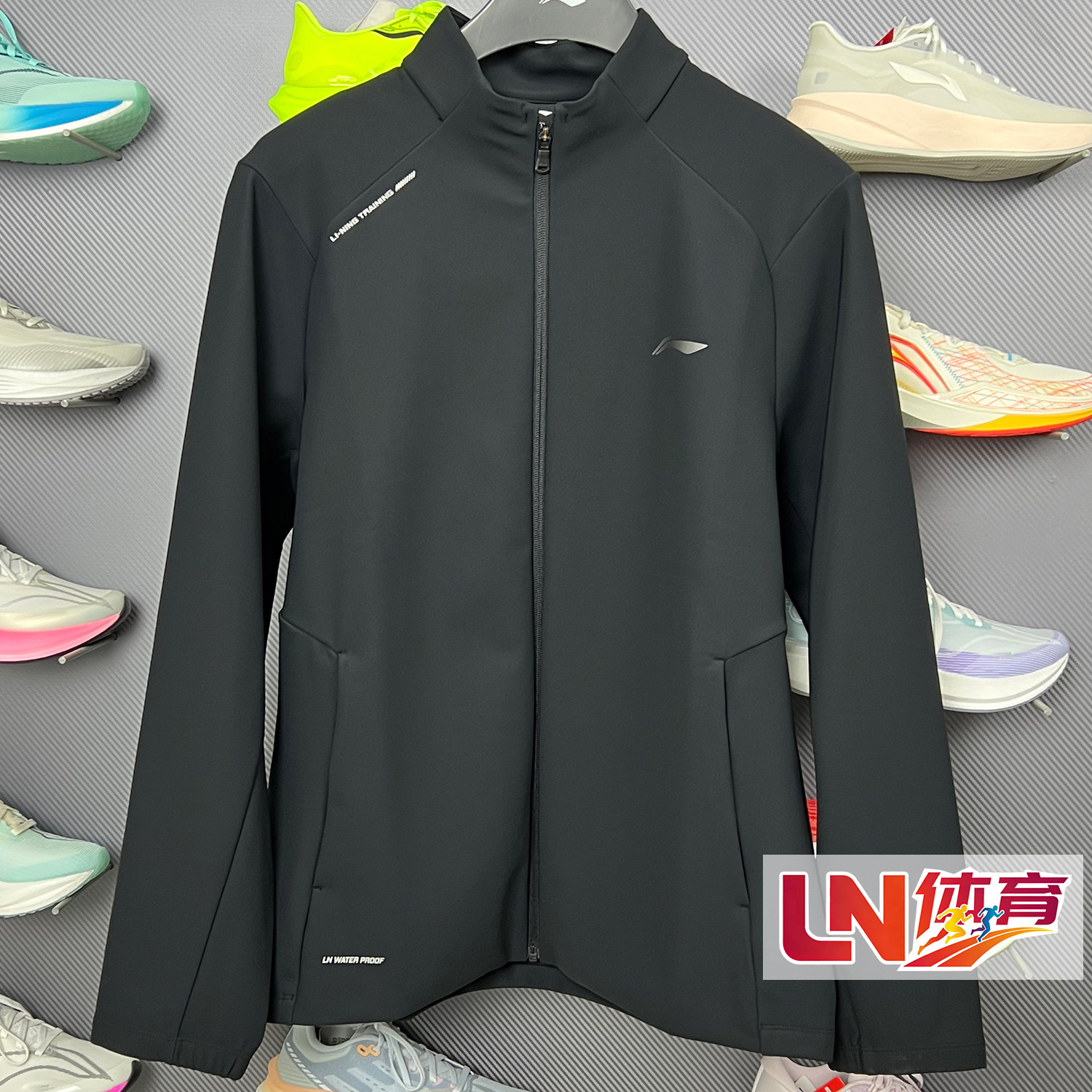 李宁外套 2026春季新品男子加绒保暖防泼水针织运动外套AFDW081