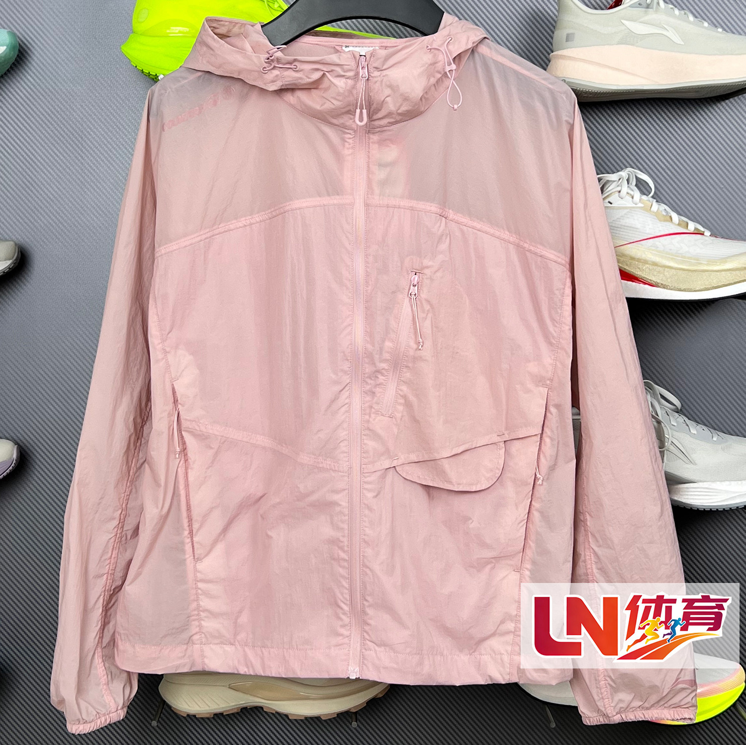 李宁外套 2026夏新品户外CF溯女子防晒防泼水宽松运动风衣AFDW216