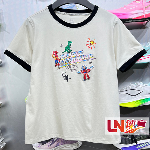 李宁短袖2026秋新品皮克斯玩具总动员联名女子短袖AHSW492