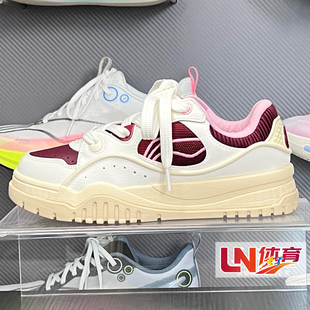 李宁休闲鞋 2025冬季新品布欧男女时尚经典休闲运动鞋AGCV464/463