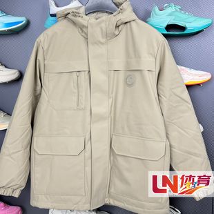 李宁羽绒服 2025冬季新品男子防泼水保暖宽松运动短羽绒服AYMV295