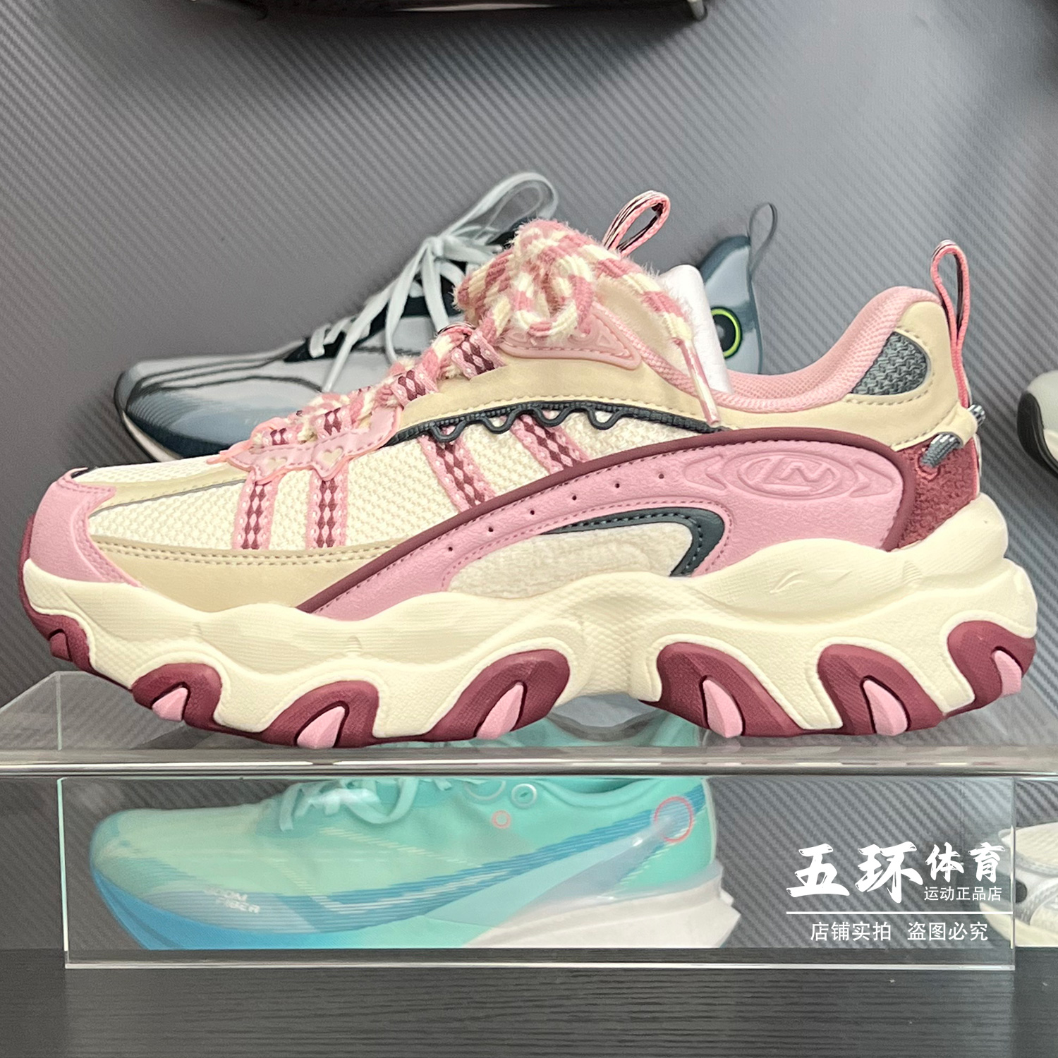 李宁休闲鞋 2026春季新品女子时尚经典百搭潮流休闲运动鞋AGCW174