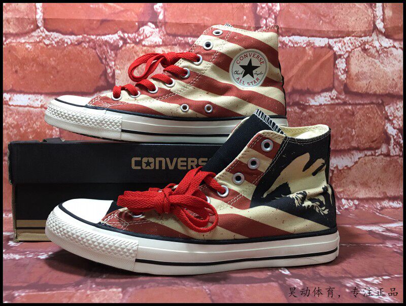 昊动 Converse几何纹国旗帆布鞋145509C 145507C 145506C 145508C