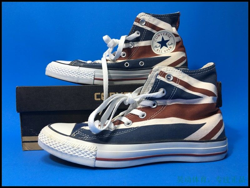 昊动 CONVERSE All Star英伦风米字旗印花帆布鞋138449C 138450C
