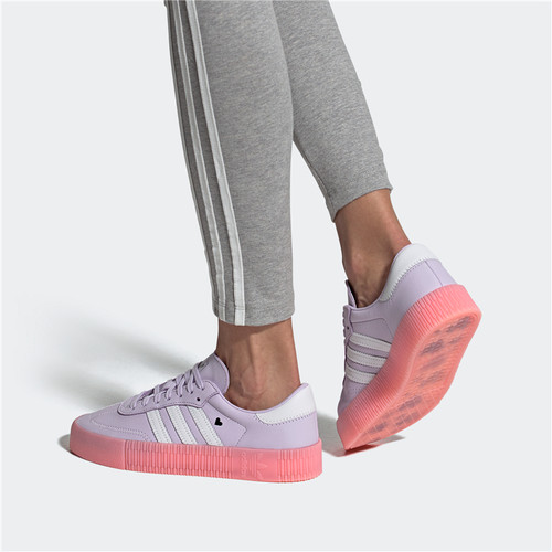 Adidas三叶草休闲松糕板鞋