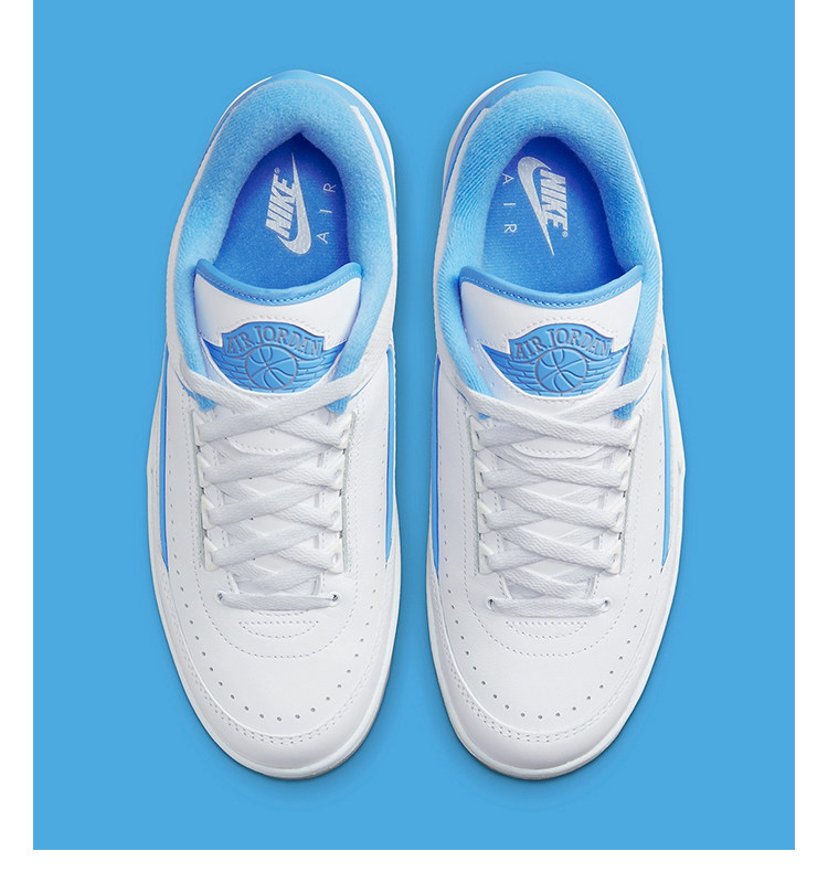 Air Jordan 2 Low AJ2北卡蓝 低帮复古篮球鞋DV9956-104-103-006