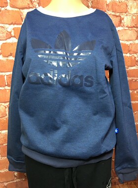 昊动  Adidas 三叶草 女子卫衣休闲圆领套头衫 BJ8293 DH3128