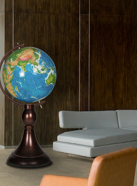 博目联合出品金属基座地球仪办公室会议室大厅直径62CM开业乔迁礼