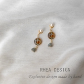 Rhea原创设计 燕子 耳环女国风高级感进口捷克珠无耳洞耳夹耳饰