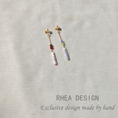 天然珍珠耳环复古文艺新中式 玛瑙 耳钉高级感汉服耳饰耳夹女