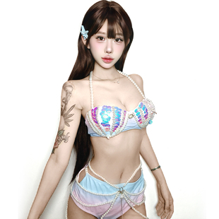 DJ性感夜场性感女bgo点舞服 酒吧gogo演出服chic女团DS领舞台装