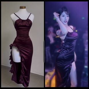 主播酒吧gogo演出服性感夜场ds领舞服爵士舞台表演服夏连衣裙新款
