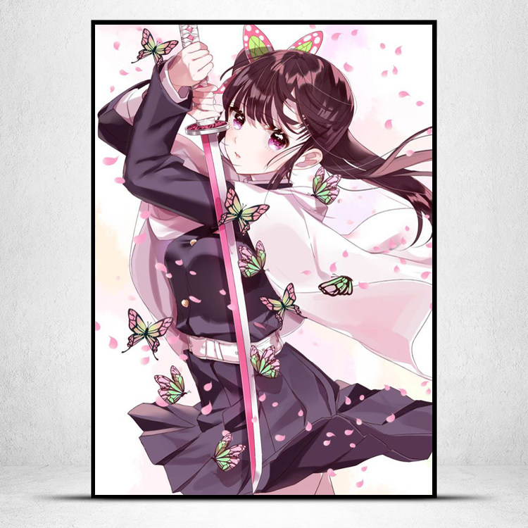 卡通动漫鬼灭之刃香奈乎5d贴钻十字绣新款2025小幅卧室钻石画满钻