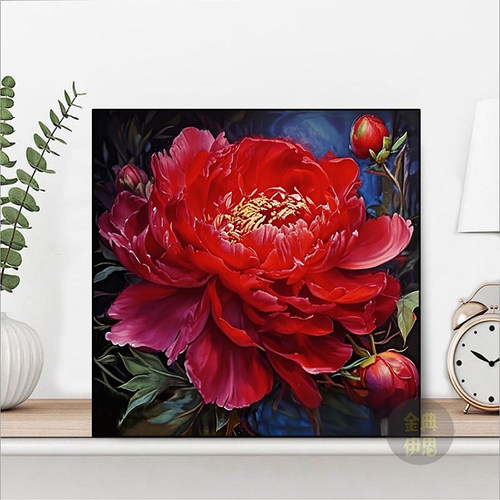 玫瑰花钻石画手工粘钻小幅简单5d