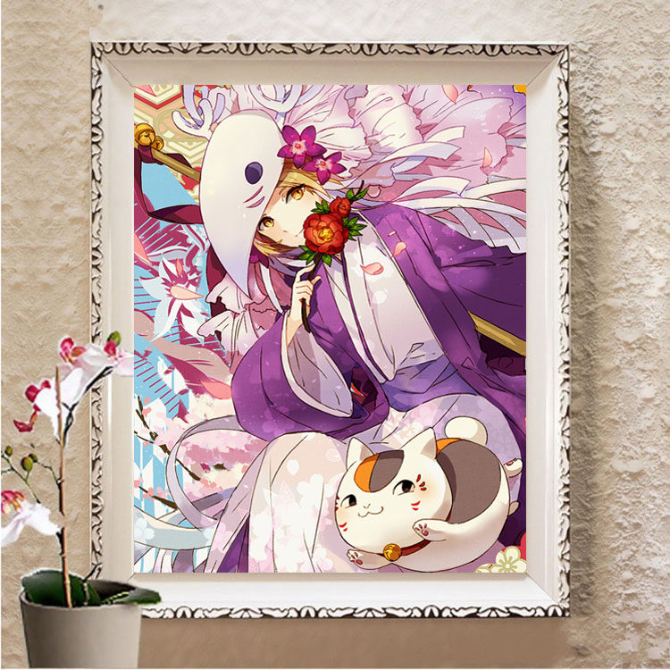 卡通动漫钻石画满钻新款2026夏目友人帐5d贴钻十字绣客厅卧室小件