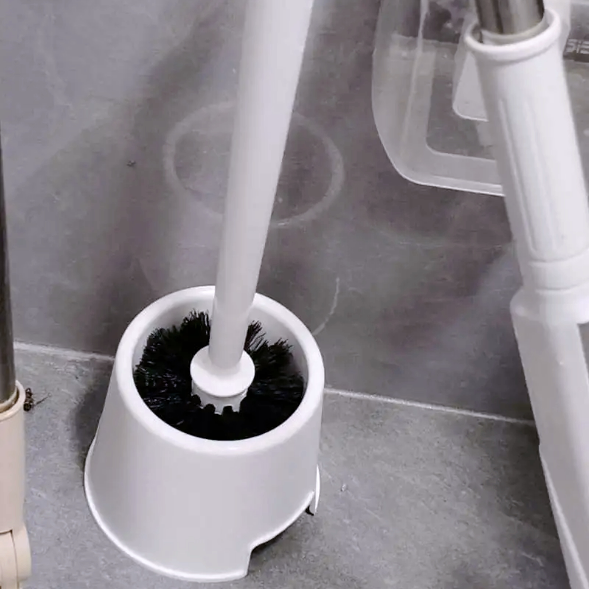 IKEA宜家伯蒙厕所用刷和刷盒马桶刷子浴室刷白色黑色国内代购