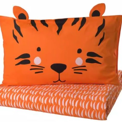 宜家纳海格儿童被套和枕套卡通