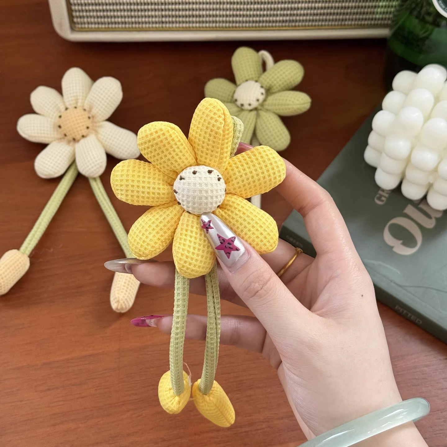 喜凡你森系花朵布艺包挂件胸针