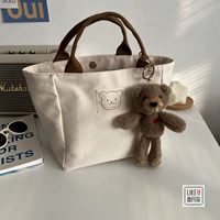 Бежевая сумка, с медвежатами