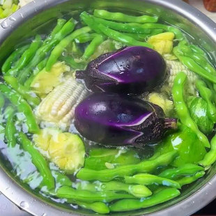 贵州素瓜豆省汤茄子新鲜贵州特产煮汤火锅小南瓜嫩瓜农家自种绿色