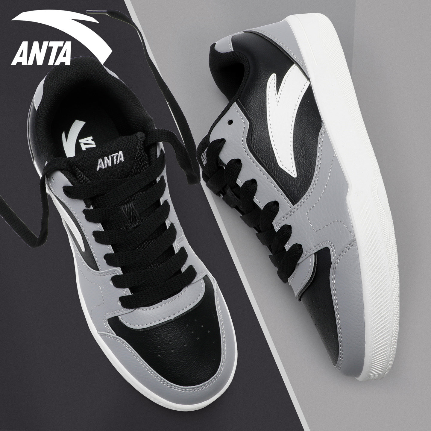 安踏2025新款低帮板鞋