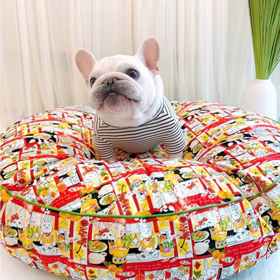 中小型犬圆形狗窝睡垫