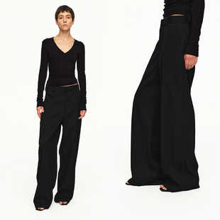 休闲裤 EMPTY 黑色百搭极简宽松西装 25秋冬 PAGE