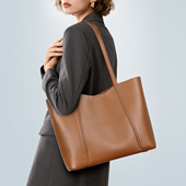 真皮女士大容量托特包2026新款 包包通勤软皮手提大包女简约单肩包