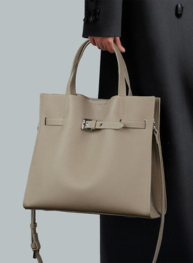 真皮包包女士新款头层牛皮2025大容量手提包托特包通勤斜挎妈妈包