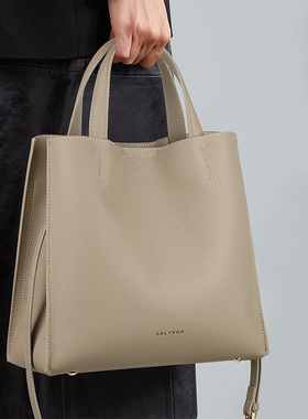 真皮包包女士2026新款托特包通勤单肩大包大容量上班手提包水桶包