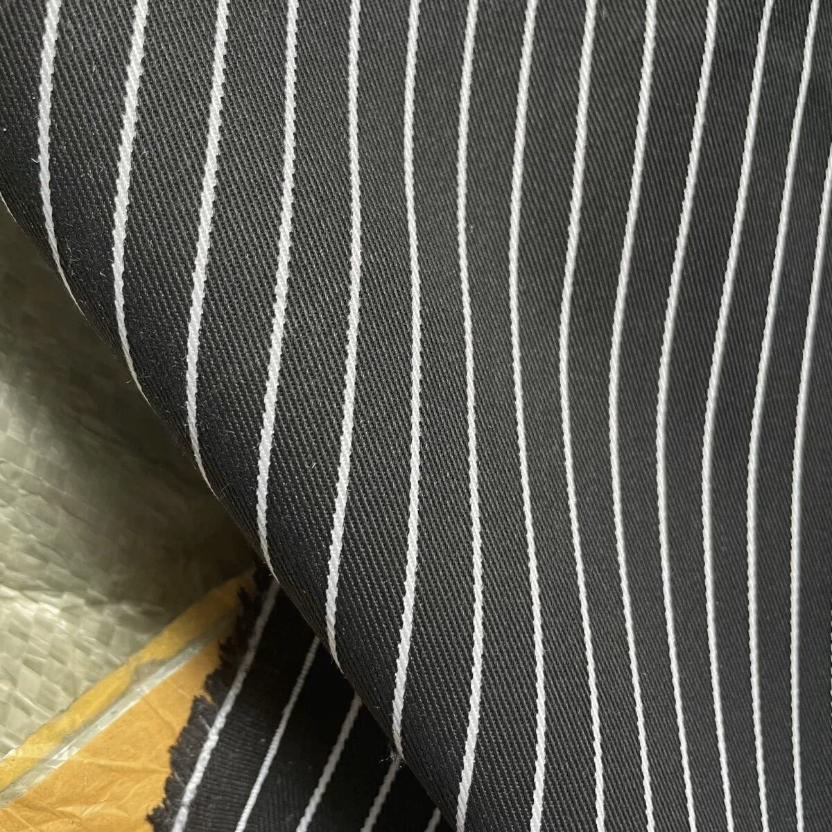 正品加密涤棉条纹布料工装布上衣西服夹克服装手工桌布餐桌面料