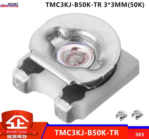 YMC3KJB50K-TR 贴片可调电位器 3X3帝国可调电阻 50K 贴片电阻