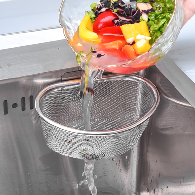 不锈钢厨房水槽沥水篮垃圾过滤网下水道水池洗碗槽洗菜盆剩饭菜池