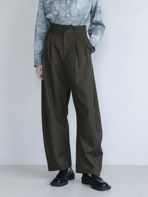 GRAINMUSTARD长裤军绿色