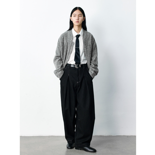 圈圈纱泥灰绿羊毛短款 GRAINMUSTARD Jacket」 Loop 夹克 「Yarn