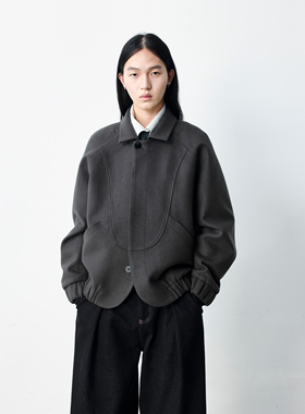 GRAINMUSTARD 「High-Count Wool Jackets」高支羊毛混纺弧形夹克