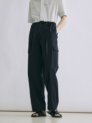 GrainMustard抽绳工装长裤