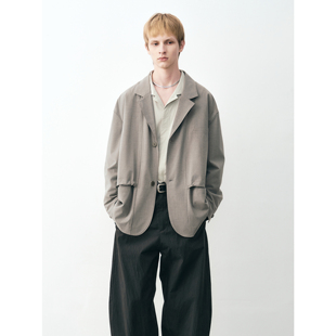 GRAINMUSTARD 「Casual Suit」立裁分割系带西装复古休闲双层便西