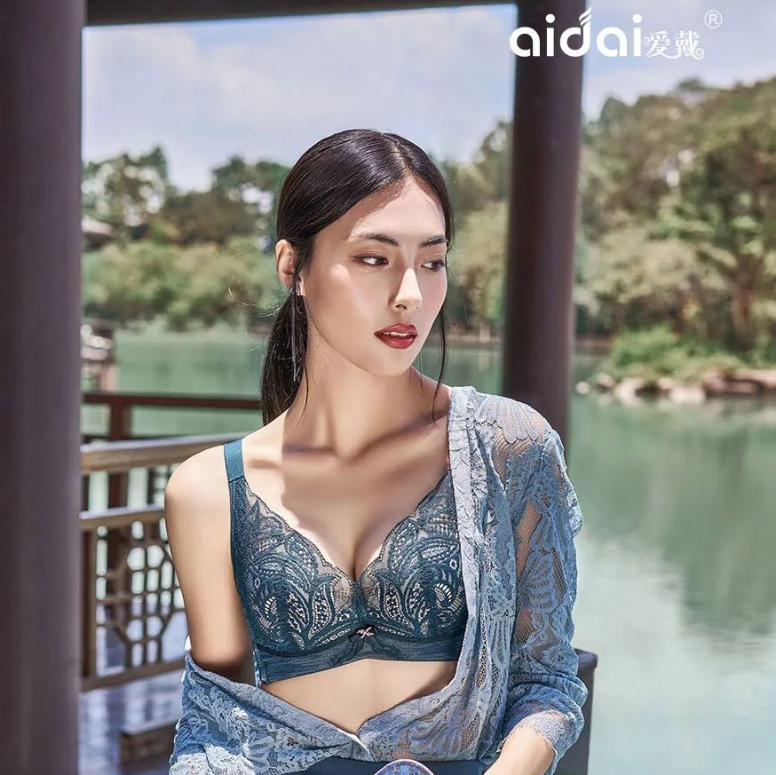 爱戴文胸2025新款秋季薄模杯D6553商场薄软钢圈上托调整型女内衣