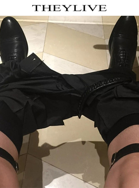 THEYLIVE 男士棉袜夹 吊袜带西装正装配件 双头鸭嘴扣棉袜夹1对装