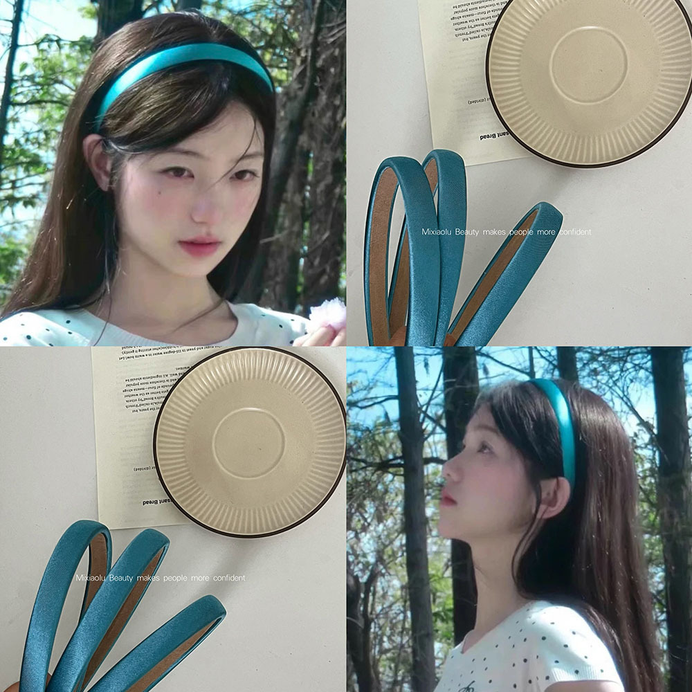 独特的颜色超美显白发箍2025新款日常外戴气质复古细头箍缎面发卡