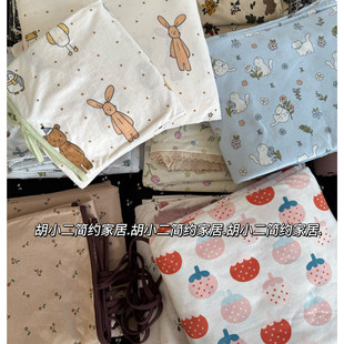 A类母婴级卡通可爱全棉针织棉印花被套单件 柔软可裸睡天竺棉被罩