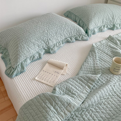 植物酵素砂洗床盖三件套