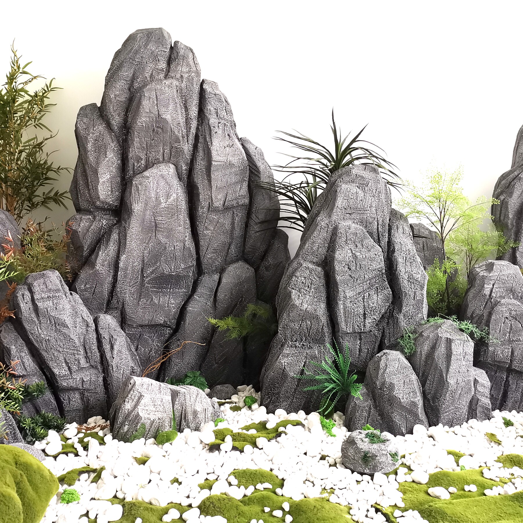 泡沫石头道具定制雕塑假山仿真假石影视舞台婚庆橱窗装饰庭院造景