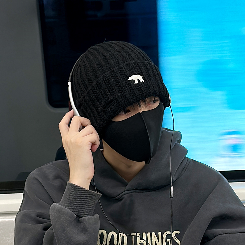 逛街休闲风男女秋冬无檐针织冷帽