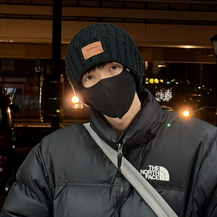 Jodhat毛线帽子男秋冬保暖护耳大头围显脸小贴布复古针织帽女冷帽