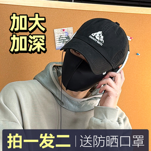 Jodhat大头围日韩系山峰棒球帽男休闲遮阳软顶帽子显脸小鸭舌帽女